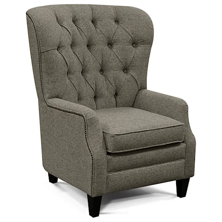 Tufted-Back Den Room Chair